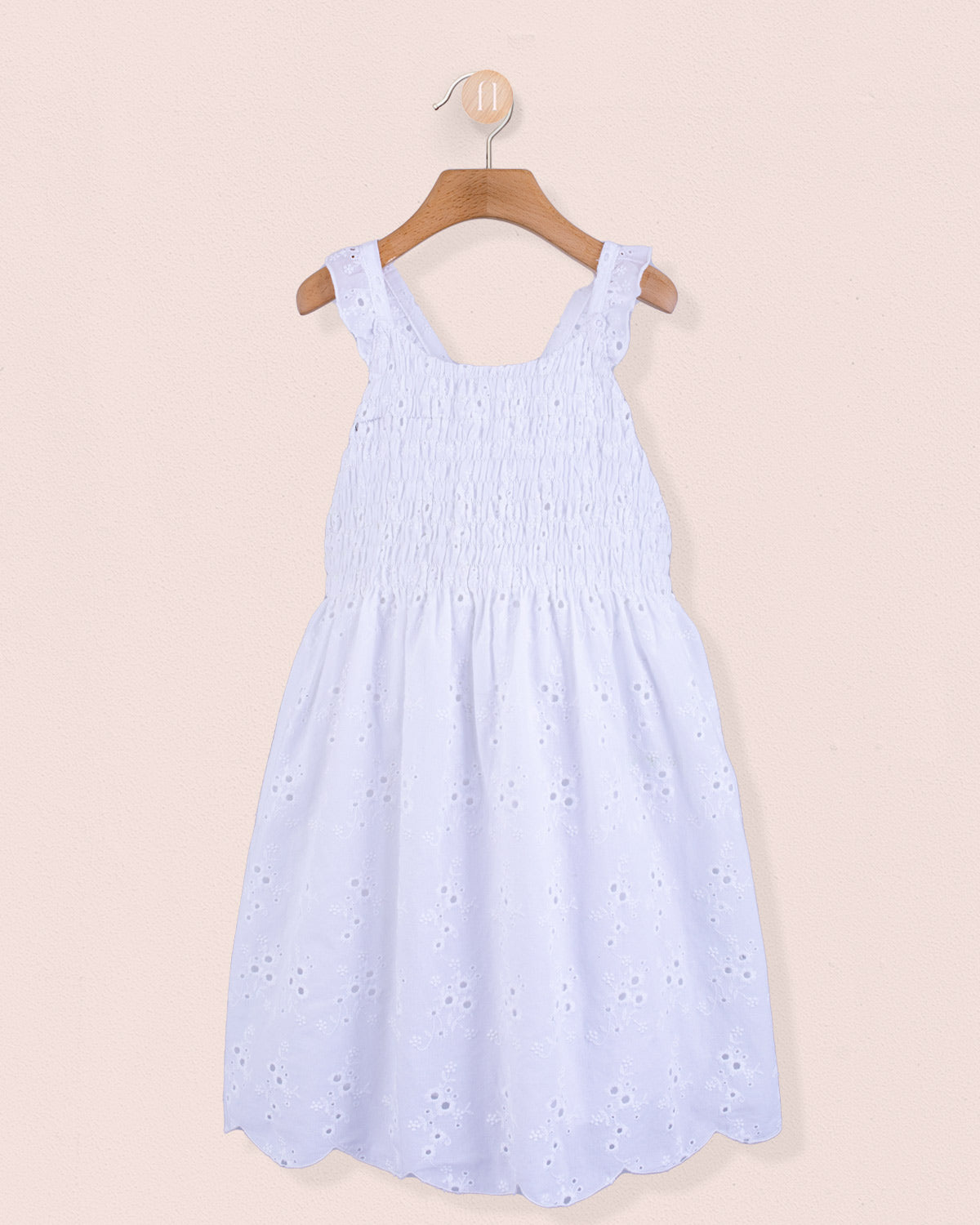 Elodie White Eyelet Dress